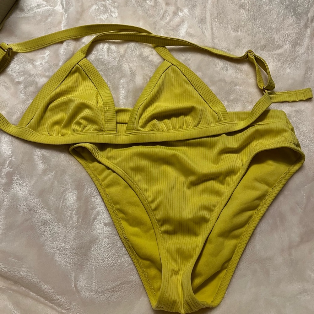 Target yellow high waisted bikini